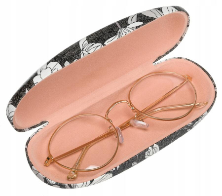 Husa eleganta pentru ochelari din piele ecologica cu model floral - 4U Cavaldi PTR-W-1428-1-BL [4]