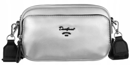 Geantă de damă din piele ecologică cu o curea largă - David Jones PTR-6513-1A SI [2]