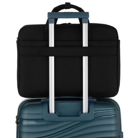 Geantă de laptop pentru bărbați, confecționată din cordura neagră rezistentă, cu fermoar - Peterson PTR-PTN-73226-2218 BLACK [3]