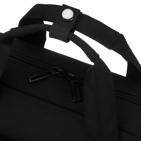 Geantă de laptop pentru bărbați, confecționată din cordura neagră rezistentă, cu fermoar - Peterson PTR-PTN-73226-2218 BLACK [5]