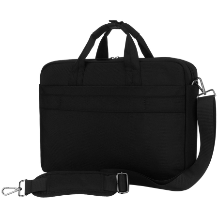 Geantă de laptop pentru bărbați, confecționată din cordura neagră rezistentă, cu fermoar - Peterson PTR-PTN-73226-2218 BLACK [2]