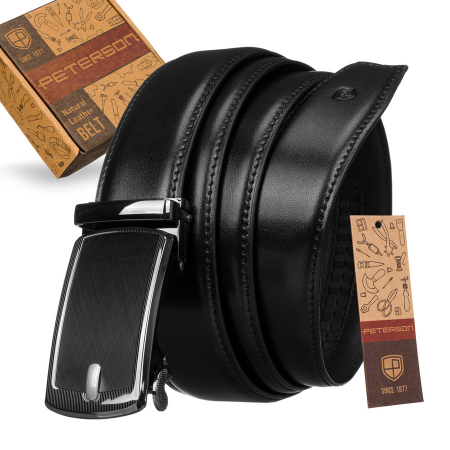  Paski - Curea barbati din piele naturala Peterson PTR-PTN AB35-125-02 BL