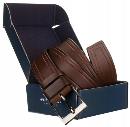 Curea barbati din piele naturala Peterson PTR-PTN PRS-05-G-115-BR [1]