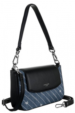  Torebki - Geanta dama David Jones PTR-CH21051 BLUE JEANS