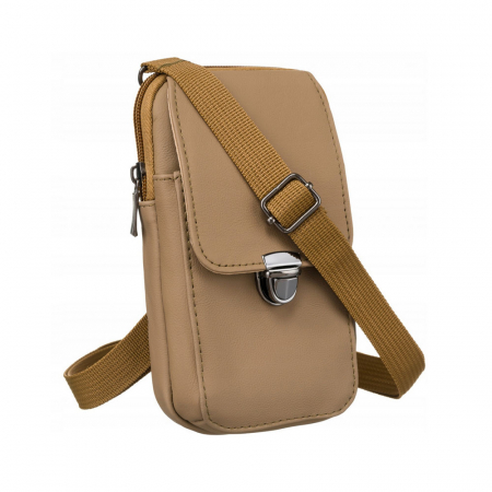 Clutch / Posete Plic - Mini geanta de dama din piele naturala - Rovicky PTR-DHN-201-CLB-7554 KHA