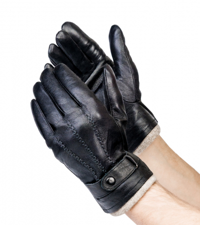Mănuși de bărbați din piele naturală cu închizătoare - Rovicky PTR-R-RMS-03-B-XL CZ [6]