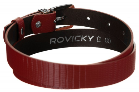 Oryginalny, skórzany pasek damski, wzór skóry węża — Rovicky [2]