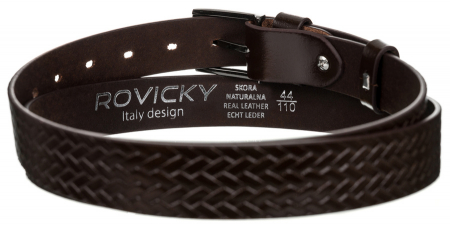 Curea barbati din piele naturala Rovicky PTR-PLW-R-15 115 BRO [2]