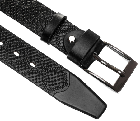 Curea barbati din piele naturala Peterson PTR-PTN PRS-03-G-115-BL [5]