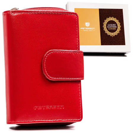 Portofele Dama - Portofel dama din piele naturala Peterson PTR-PTN RD-41-GCL-3014 R
