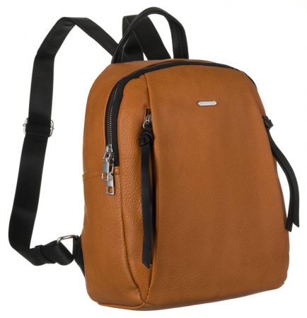 Import - Rucsac urban de dama din piele ecologica - Rovicky PTR-R-PL-6727 CAMEL