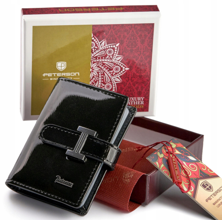 Oferte Speciale - Portcard dama din piele naturala Peterson PTR-PTN BC-102