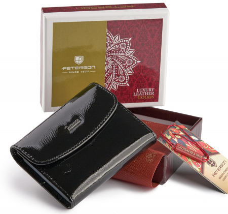 Import - Portcard dama din piele naturala Peterson PTR-PTN BC-105