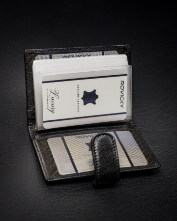 Portcard din piele naturala Rovicky CPR-032-BAR-0391 [8]
