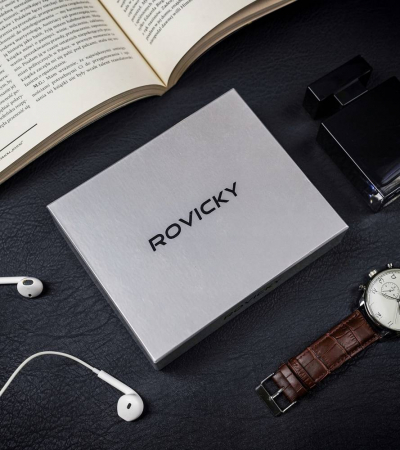 Portcard din piele naturala Rovicky CPR-032-BAR-0391 [11]