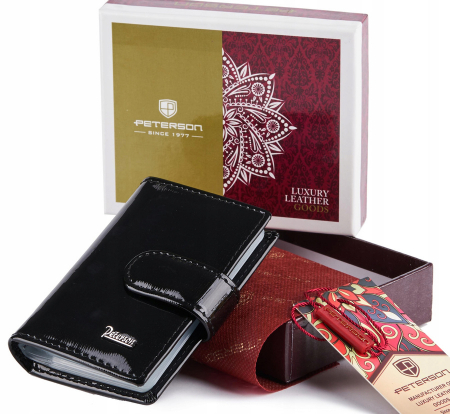 Portofele Dama - Portcard pentru femei din piele naturala Peterson PTR-PTN BC-103