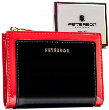 Portofele Dama - Portofel dama din piele Peterson PTR-PTN 003-LAK-9512 R