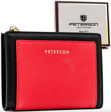 Portofele Dama - Portofel dama din piele Peterson PTR-PTN 003-SAF-9529 BL