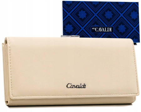 Portofele Dama - Portofel dama Cavaldi PTR-GD24-FO-DNM-7977 BEI