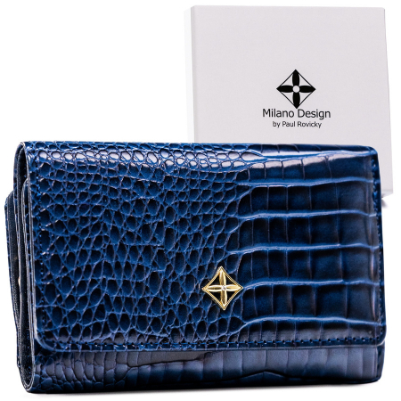Import - Portofel dama din piele Milano Design PTR-SF-1077-JM-2550 NA