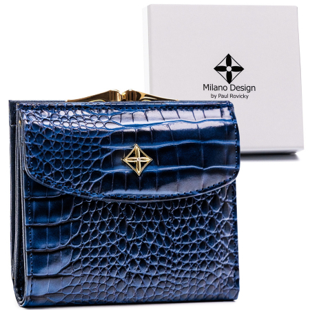 Import - Portofel dama din piele Milano Design PTR-SF-1815-JM-2611 NA