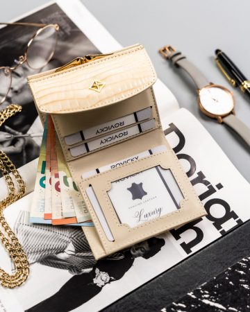 Portofel dama din piele Milano Design SF-1815-JM-2604 BEI [5]