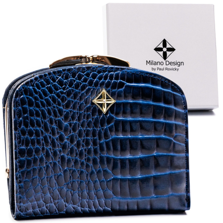 Import - Portofel dama din piele Milano Design PTR-SF-1830-JM-2642 NA