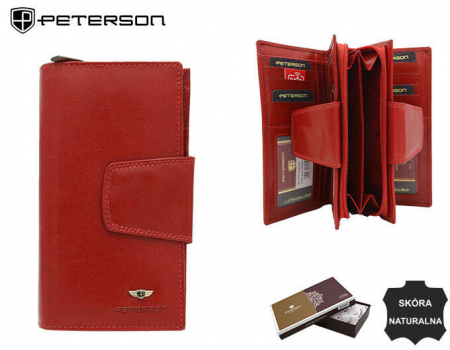 Portofel dama din piele naturala Peterson PTR-PTN 204-VTBD-8812 RE [11]