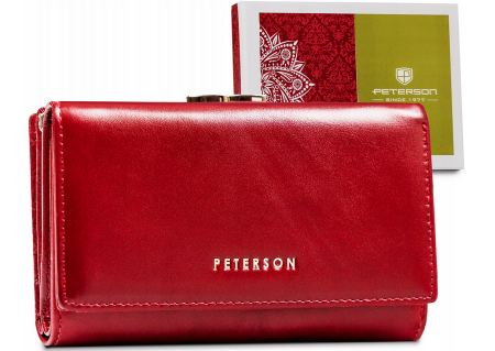 Portofele Dama - Portofel dama din piele naturala Peterson PTN 42108-SGN-7709 R