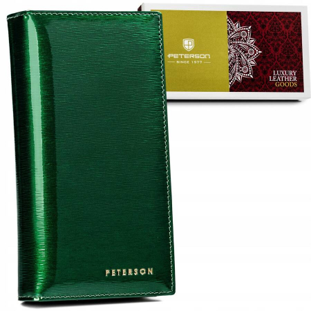 Portofele Dama - Portofel dama din piele naturala Peterson PTR-PTN 421431-SH-7662 G