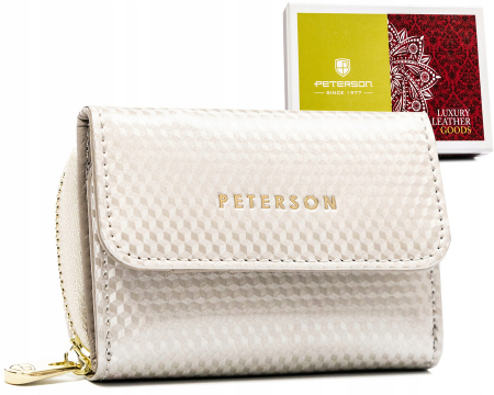 Portofele Dama - Portofel dama din piele naturala Peterson PTR-PTN 423229-SBR-7341