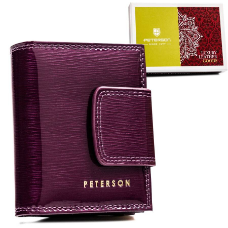 Import - Portofel dama din piele naturala Peterson PTN 42329-SH-7532 PU