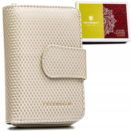 Portofele Dama - Portofel dama din piele naturala Peterson PTR-PTN 425214-SBR-7358