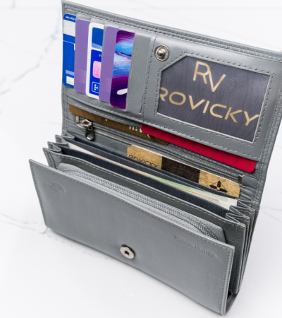 Portofel dama din piele naturala Cavaldi RD-07-GCL-7215 GRA [7]