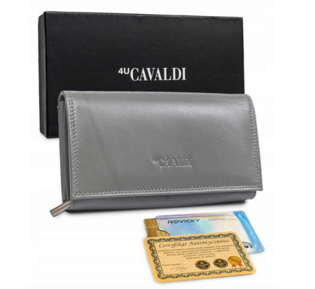 Portofel dama din piele naturala Cavaldi RD-07-GCL-7215 GRA [11]