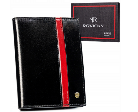 Portofele Barbati - Portofel barbati din piele naturala Rovicky PTR-22313-RVTP BL-RE