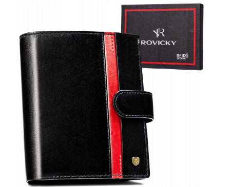 Portofele Barbati - Portofel barbati din piele naturala Rovicky PTR-22316L-RVTP BL-RE