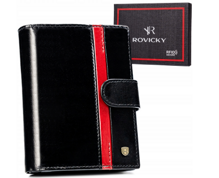 Portofele Barbati - Portofel barbati din piele naturala Rovicky PTR-22317L-RVTP BL-RE