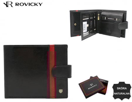 Portofel barbati din piele naturala Rovicky PTR-22323L-RVTP BL-RE [13]