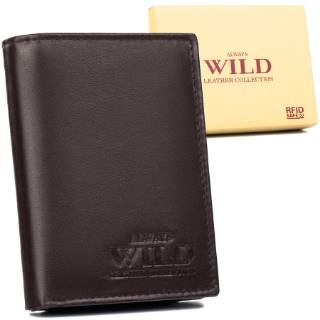 Import - Portfel męski skórzany N0036-P-SCR D.Brown