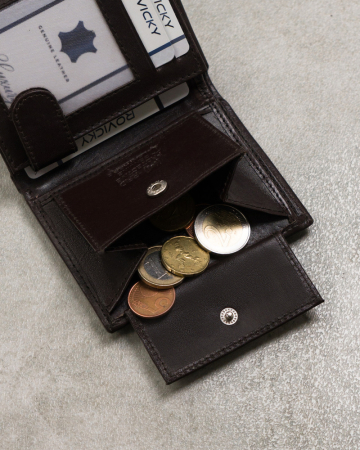 Portfel męski skórzany N0036-P-SCR D.Brown [9]