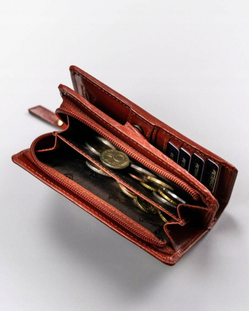 Portofel dama din piele naturala Peterson PTR-PTN 2550-BO-7864 TAN [8]