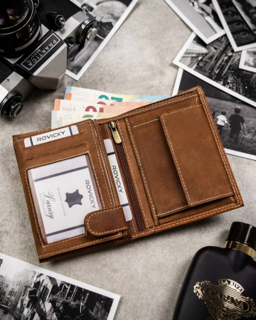 Portofel barbati din piele naturala Always Wild PTR-N4-CHM-AQUA-1904 COG [4]