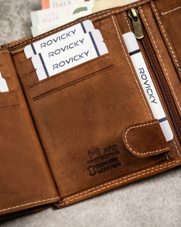 Portofel barbati din piele naturala Always Wild PTR-N4-CHM-AQUA-1904 COG [8]