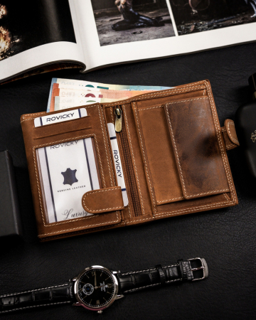 Portofel barbati din piele naturala Always Wild PTR-N4-CHM-BOU-1720 COG [5]