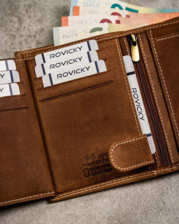 Portofel barbati din piele naturala Always Wild PTR-N4-CHM-VIRG-2017 COG [8]