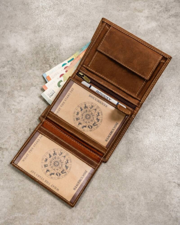 Portofel barbati din piele naturala Always Wild PTR-N4-CHM-VIRG-2017 COG [7]