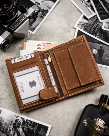 Portofel barbati din piele naturala Always Wild PTR-N4-CHM-VIRG-2017 COG [5]