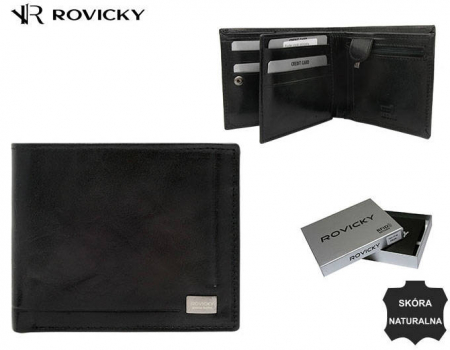 Portofel barbati din piele naturala Rovicky PTR-PC-107-BAR-2519 BL [10]