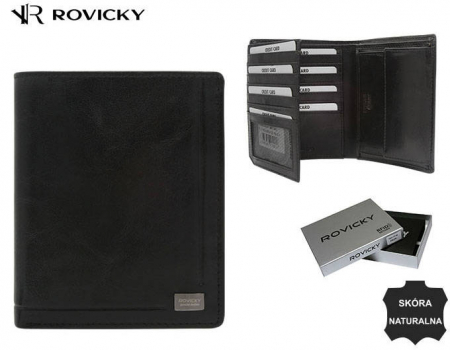 Portofel barbati din piele naturala Rovicky PTR-PC-108-BAR-2533 BL [10]